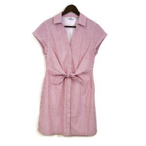Vineyard Vines Pink and White Striped Dress